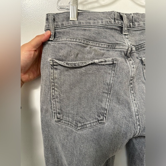 AGOLDE Toni Mid Rise Straight Leg Ankle Gray Denim Jeans EUC - Picture 8 of 10